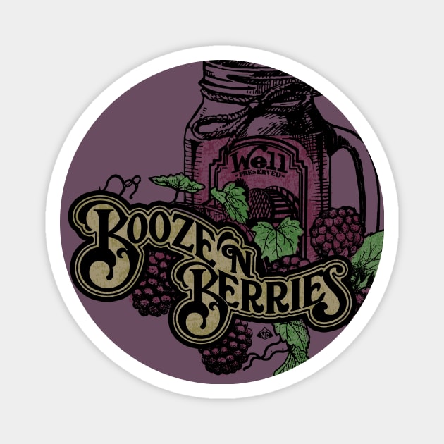 Booze 'n Berries Magnet by SkprNck